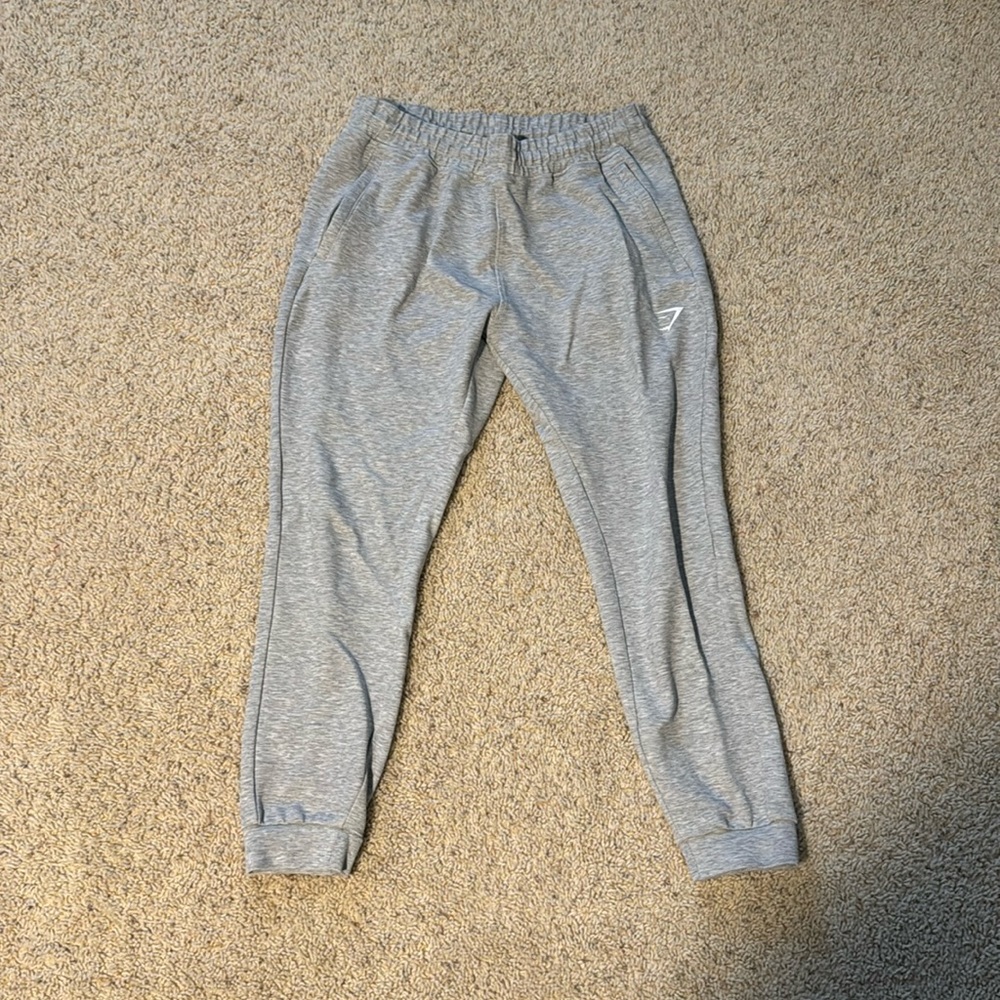 Grey gym shark sweatpants